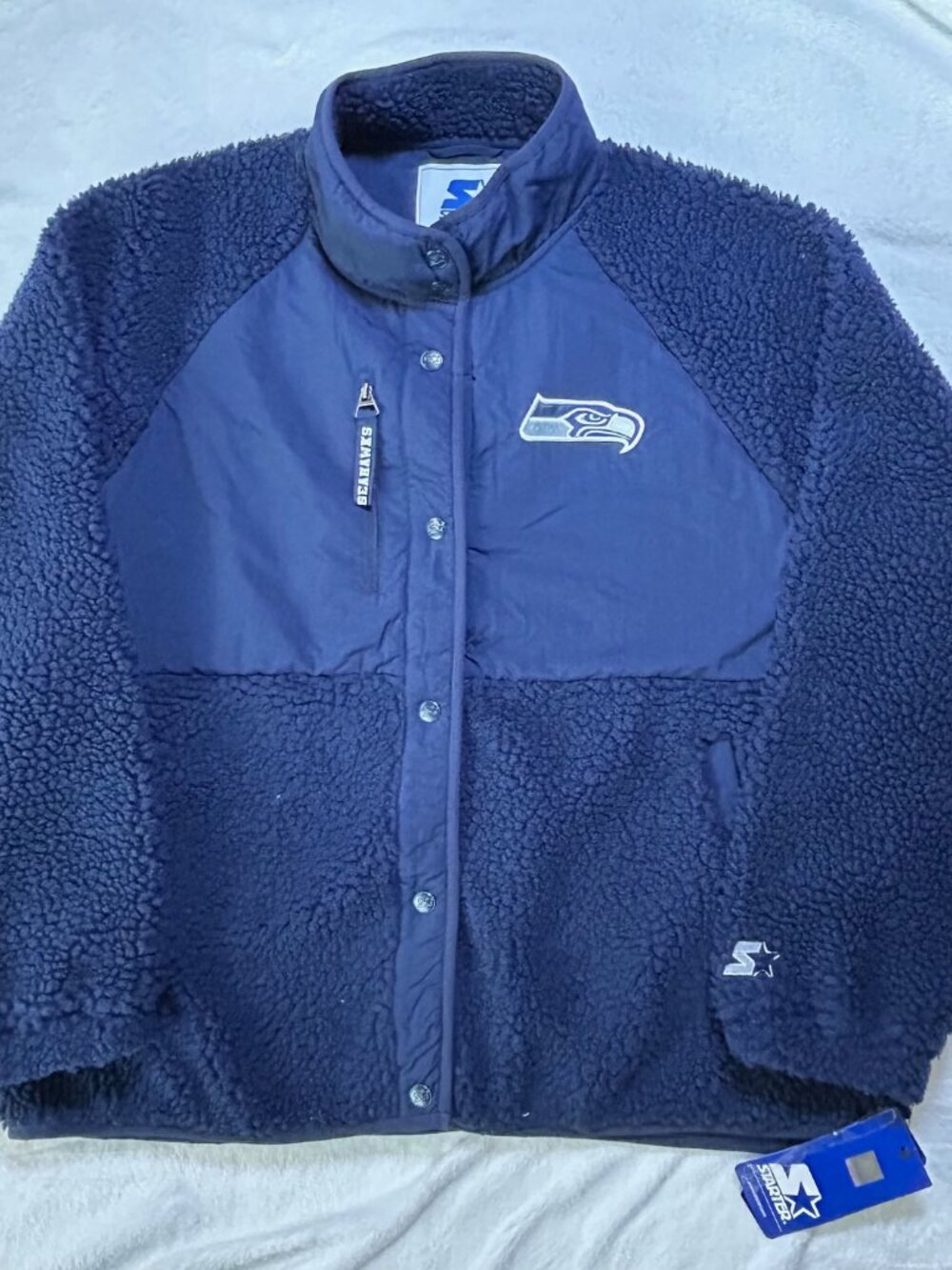 Starter Seattle Seahawks Team Fleece Jacket - Size L